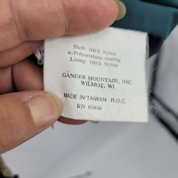 Vintage Gander Mountain Jacket XL Tan Lightweight Outdoors Waterproof Hooded - Picture 15 of 16